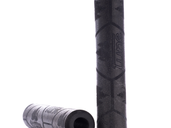 Angriff silicone handlebar grips, 2p., 130mm long, 75g, black